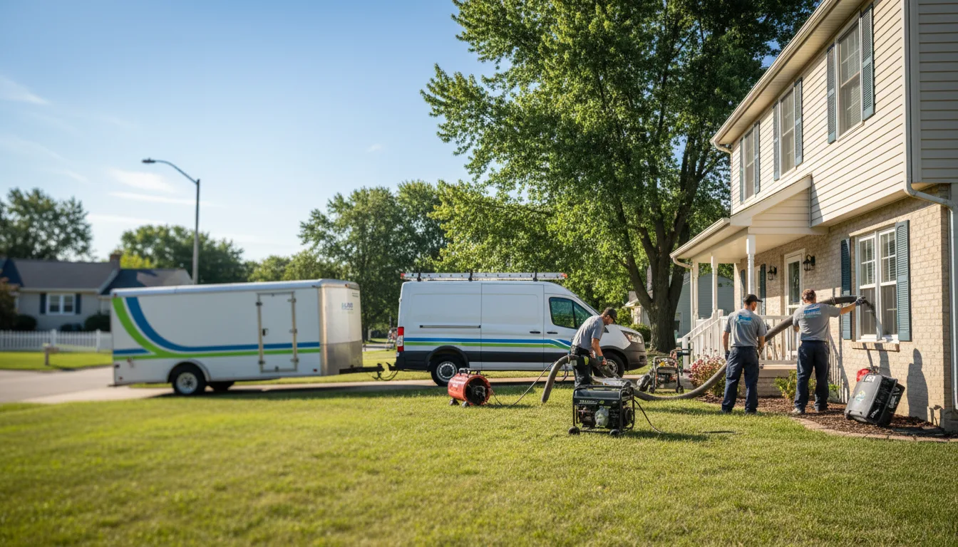 Flooded Basement Restoration And Cleanup With Repair in Tipp City, OH near me
